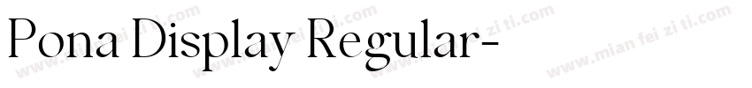 Pona Display Regular字体转换